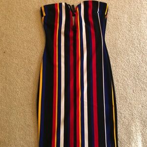 Mini stripped dress